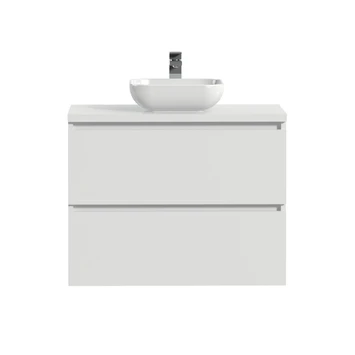 Tiger Karlo Badkamermeubelset 80 Cm Hoogglans Wit Met Wit Houten Wasblad En Glanzend Witte Keramische Waskom 4 Tiger Karlo Badkamermeubelset 80 Cm Hoogglans Wit Met Wit Houten Wasblad En Glanzend Witte Keramische Waskom - Afbeelding 2