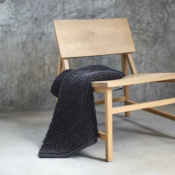 Sealskin Badmat Delhi 60x90cm Donkergrijs 6 Sealskin Badmat Delhi 60x90cm Donkergrijs - Afbeelding 4