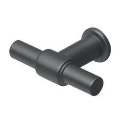 Tiger Maryport Badkamermeubelset 120 Cm Mat Zwart Met Wit Glanzende Polybeton Wastafel En Matzwarte Grepen -Badkamer Winkel 123 1228