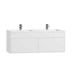 Tiger Helsinki Badkamermeubel 120 Cm Hoogglans Wit Met Wastafel Polybeton Hoogglans Wit