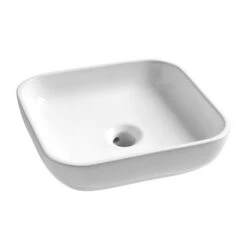 Tiger Karlo Badkamermeubelset 60 Cm Naturel Eik Met Wit Houten Wasblad En Glanzend Witte Keramische Waskom -Badkamer Winkel 123 1394