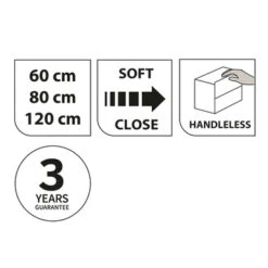 Tiger Karlo Badkamermeubelset 60 Cm Naturel Eik Met Wit Houten Wasblad En Glanzend Witte Keramische Waskom -Badkamer Winkel 123 1398