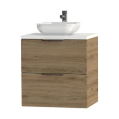 Tiger Badkamermeubel Studio 60 Cm Chalet Eik Met Keramische Waskom Hoogglans Wit En Profielgrepen 8 Tiger Badkamermeubel Studio 60 Cm Chalet Eik Met Keramische Waskom Hoogglans Wit En Profielgrepen -Badkamer Winkel 123 1470