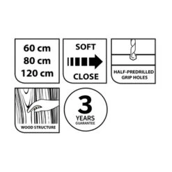 Tiger Badkamermeubel Studio 60cm Chalet Eik/witte Waskom Met Vierkante Greep 19 Tiger Badkamermeubel Studio 60cm Chalet Eik/witte Waskom Met Vierkante Greep -Badkamer Winkel 123 1523