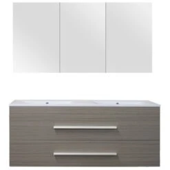 Style Badmeubelset Eiken Donkergrijs 120 Cm