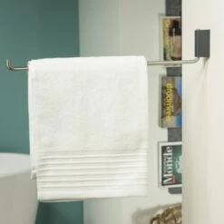 Tiger Handdoekrek Cliqit Donkergrijs RVS -Badkamer Winkel 123 1665