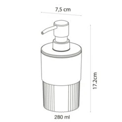 Sealskin Zeepdispenser Brave Staand Zwart -Badkamer Winkel 123 1728