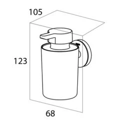 Tiger Zeepdispenser Urban Hangend Wit -Badkamer Winkel 123 1741