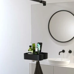 Tiger Douchemand Voor Douchewand 2-store Zwart -Badkamer Winkel 123 1777