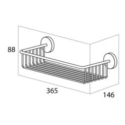 Handson Wandkorf Smart RVS 8 Handson Wandkorf Smart RVS -Badkamer Winkel 123 1807