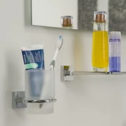 Tiger Bekerhouder Melbourne Hangend Met Beker Chroom -Badkamer Winkel 123 1813