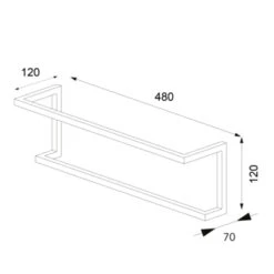 Sealskin Carré Handdoekrek 48 Cm Wit 19 Sealskin Carré Handdoekrek 48 Cm Wit -Badkamer Winkel 123 1826