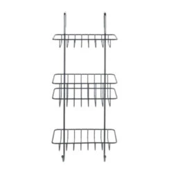 Wenko 3-laags Doucherek Revigo Zwart -Badkamer Winkel 123 1844