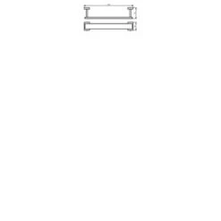 Haceka Handdoekrek Edge Chroom -Badkamer Winkel 123 1848