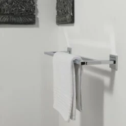 Tiger Dubbel Handdoekrek Items Chroom -Badkamer Winkel 123 1852