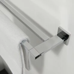 Tiger Dubbel Handdoekrek Items Chroom -Badkamer Winkel 123 1853