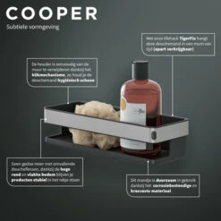 Tiger Douchemand Cooper 28 Cm RVS/zwart -Badkamer Winkel 123 1959