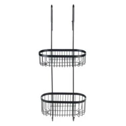 Wenko 2-laags Doucherek Serino Zwart -Badkamer Winkel 123 1963