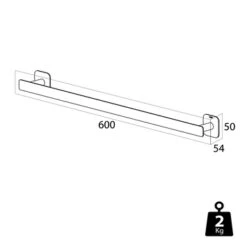 Tiger Handdoekrek Colar Chroom -Badkamer Winkel 123 2029