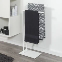 Sealskin Handdoekrek Tube Metaal Wit -Badkamer Winkel 123 2046