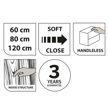 Tiger Reverse Meubelset Met 2 Lades 60 Cm Chalet Eik / Mat Zwart Inclusief Quadro Wastafel Mat Zwart 11 Tiger Reverse Meubelset Met 2 Lades 60 Cm Chalet Eik / Mat Zwart Inclusief Quadro Wastafel Mat Zwart - Afbeelding 9