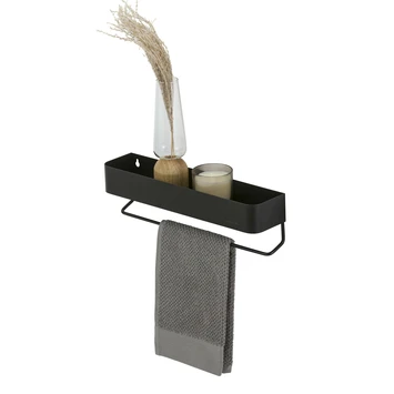 Sealskin Plank- En Handdoekhouder Brix Zwart 3 Sealskin Plank- En Handdoekhouder Brix Zwart