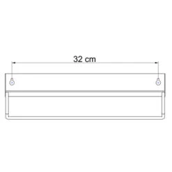 Sealskin Plank- En Handdoekhouder Brix Zwart 26 Sealskin Plank- En Handdoekhouder Brix Zwart -Badkamer Winkel 123 2070