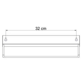 Sealskin Plank- En Handdoekhouder Brix Zwart 12 Sealskin Plank- En Handdoekhouder Brix Zwart - Afbeelding 10
