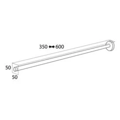 Tiger Telescopisch Handdoekrek Boston RVS -Badkamer Winkel 123 2096