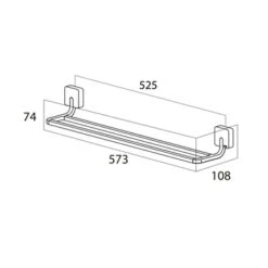 Tiger Dubbel Handdoekrek Impuls RVS -Badkamer Winkel 123 2107