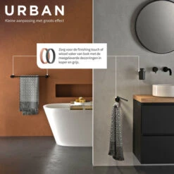 Tiger Handdoekhouder Urban 2-Armig Zwart 18 Tiger Handdoekhouder Urban 2-Armig Zwart -Badkamer Winkel 123 2115