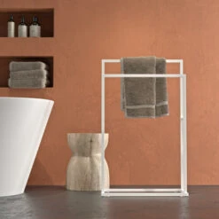 Sealskin Carré Handdoekrek Vrijstaand Wit -Badkamer Winkel 123 2145