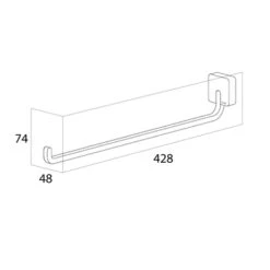 Tiger Handdoekrek Impuls RVS -Badkamer Winkel 123 2166