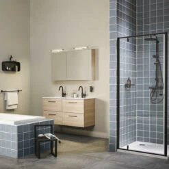 Tiger Handdoekhouder Noon Dubbel Zwart -Badkamer Winkel 123 2232