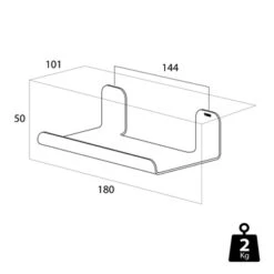 Tiger Planchet Colar RVS 18 Cm -Badkamer Winkel 123 2288