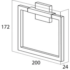 Tiger Zenna Handdoekring Chroom/wenge 11 Tiger Zenna Handdoekring Chroom/wenge -Badkamer Winkel 123 235