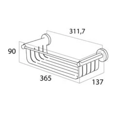 Tiger Wandkorf Boston Chroom 15 Tiger Wandkorf Boston Chroom -Badkamer Winkel 123 2365