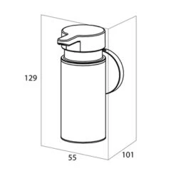 Tiger Zeepdispenser Noon Medium Zwart 19 Tiger Zeepdispenser Noon Medium Zwart -Badkamer Winkel 123 2452