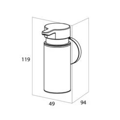 Tiger Zeepdispenser Noon Klein Zwart -Badkamer Winkel 123 2538