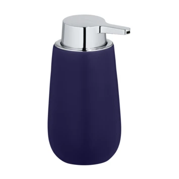 Wenko Keramische Zeepdispenser Badi Donkerblauw 3 Wenko Keramische Zeepdispenser Badi Donkerblauw