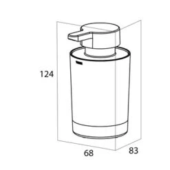 TIger Vrijstaande Zeepdispenser Tune Zwart 9 TIger Vrijstaande Zeepdispenser Tune Zwart -Badkamer Winkel 123 2596