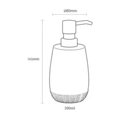 Sealskin Zeepdispenser Braid Zand 14 Sealskin Zeepdispenser Braid Zand -Badkamer Winkel 123 2616