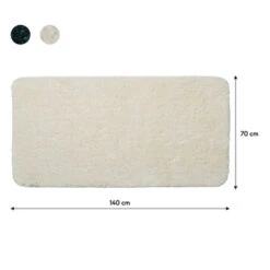 Sealskin Badmat Angora 70x140cm Off-white -Badkamer Winkel 123 264