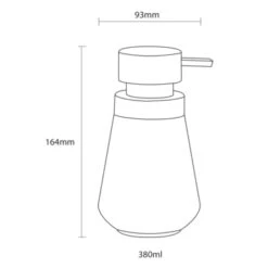 Sealskin Zeepdispenser Conical Porcelein Zwart -Badkamer Winkel 123 2654