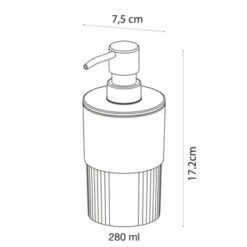 Sealskin Zeepdispenser Brave Staand Donkerroze -Badkamer Winkel 123 2708