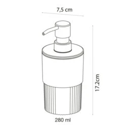 Sealskin Zeepdispenser Brave Staand Donkerroze -Badkamer Winkel 123 2712