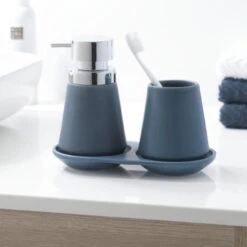 Sealskin Zeepbakje Conical Porselein Blauw -Badkamer Winkel 123 2718