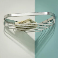 Tiger Zeepbakje Exquisit Voor Hoek Hangend RVS -Badkamer Winkel 123 2826