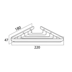 Tiger Zeepbakje Exquisit Voor Hoek Hangend RVS -Badkamer Winkel 123 2827