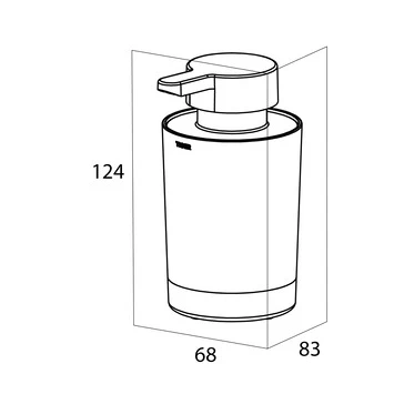 Tiger Vrijstaande Zeepdispenser Tune RVS 5 Tiger Vrijstaande Zeepdispenser Tune RVS - Afbeelding 3